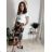 Mittellanger Rock für Damen (Einheitsgröße S/M/L) ITALIAN FASHION IMM24M3154 schwarz S / M / L