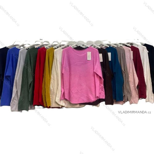Langärmliges, leichtes Damen-Kapuzensweatshirt mit Reißverschluss, übergroß (52/54/56 ONE SIZE) ITALIAN FASHION IMC25359
