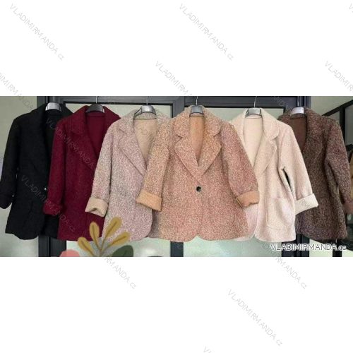 Langärmliges, leichtes Damen-Kapuzensweatshirt mit Reißverschluss, übergroß (52/54/56 ONE SIZE) ITALIAN FASHION IMC25359