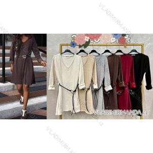 Langärmliges, leichtes Damen-Kapuzensweatshirt mit Reißverschluss, übergroß (52/54/56 ONE SIZE) ITALIAN FASHION IMC25359