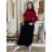 Damen Warmes Langarmkleid (L / XL ONE SIZE) ITALIAN FASHION IM421MIA