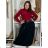 Damen Warmes Langarmkleid (L / XL ONE SIZE) ITALIAN FASHION IM421MIA