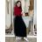 Damen Warmes Langarmkleid (L / XL ONE SIZE) ITALIAN FASHION IM421MIA