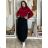 Damen Warmes Langarmkleid (L / XL ONE SIZE) ITALIAN FASHION IM421MIA