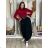 Damen Warmes Langarmkleid (L / XL ONE SIZE) ITALIAN FASHION IM421MIA