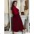 Damen Warmes Langarmkleid (L / XL ONE SIZE) ITALIAN FASHION IM421MIA