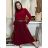 Damen Warmes Langarmkleid (L / XL ONE SIZE) ITALIAN FASHION IM421MIA