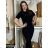Langärmlige Tunika für Damen (S/M/L EINHEITSGRÖSSE) ITALIAN FASHION IMWCP25NEAPOL