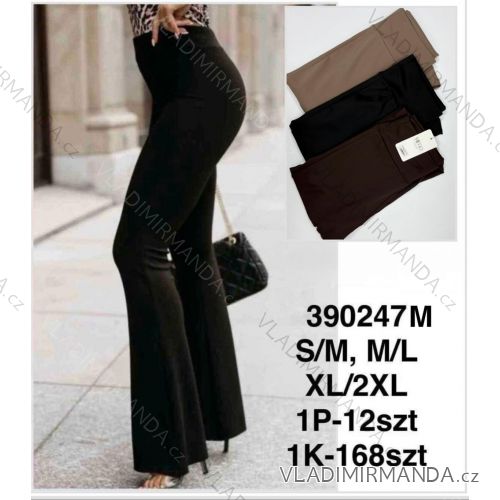 Elegante Damen Lange Hose, Übergröße (S/M - M/L - XL/2XL) MIE25390247M