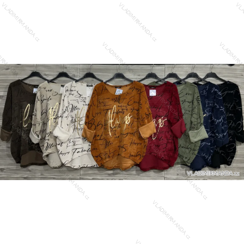 Damen-Strickpullover mit langen Ärmeln (Einheitsgröße S/M) ITALIAN FASHION IMWDT23005