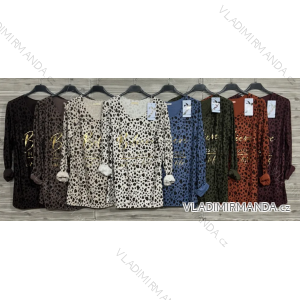 Damen-Strickpullover mit langen Ärmeln (Einheitsgröße S/M) ITALIAN FASHION IMWDT23005