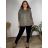 Ärmellose Jacke mit langen Ärmeln (uni sl) ITALIENISCHE Mode IMC17326 46/48/50 beige