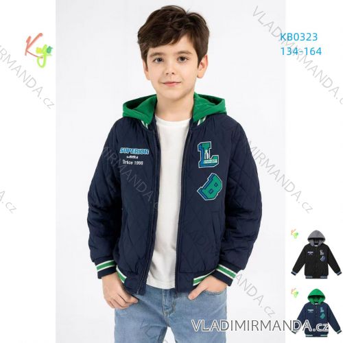 Langärmlige Kapuzenjacke mit Reißverschluss für Jungen (134-164) KUGO FB0323
