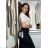 Langärmlige Tunika für Damen (S/M/L EINHEITSGRÖSSE) ITALIAN FASHION IMWCP25NEAPOL