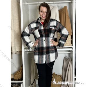 Herbstmantel mit Gürtel, lange Ärmel, Damen (S/M/L ONE SIZE) ITALIAN FASHION IMWCL252807