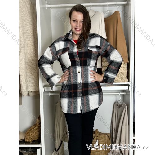 Herbstmantel mit Gürtel, lange Ärmel, Damen (S/M/L ONE SIZE) ITALIAN FASHION IMWCL252807