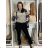 Herbstmantel mit Gürtel, lange Ärmel, Damen (S/M/L ONE SIZE) ITALIAN FASHION IMWCL252807