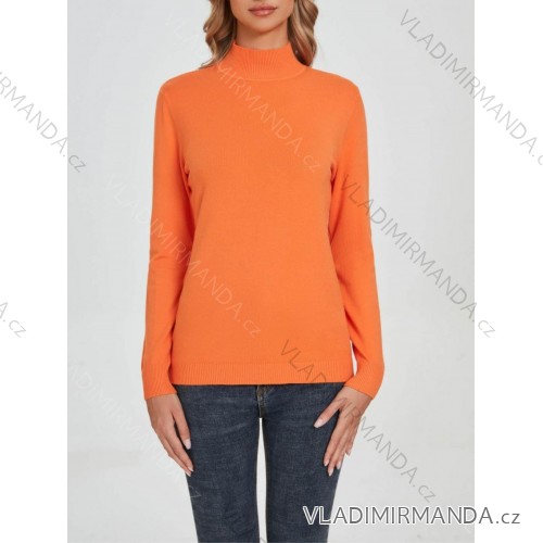 Damen Langarm-Strickpullover mit Stehkragen (XS/S/M ONE SIZE) EXTRAME ITALIAN FASHION IMM23M5821