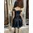 Elegante ärmellose Ballkleid-Spitze (uni s-m) ITALIENISCHE ART UND WEISE IM919919