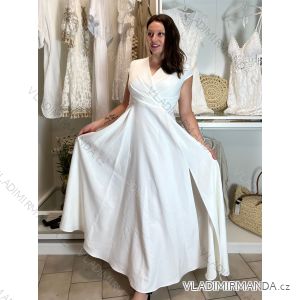Langes Party-Kurzarmkleid für Damen (36-56) POLISH FASHION PMLMR23AFRODYTA-2