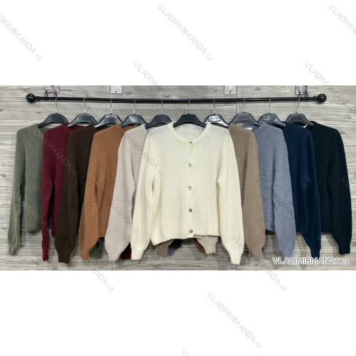 Damen-Strickpullover mit langen Ärmeln (Einheitsgröße S/M) ITALIAN FASHION IMWDT23005
