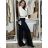 Damenjeans mit weitem Bein, lang, übergroß (38-48) GOODIES GOD253848 42 schwarz