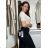 Damenjeans mit weitem Bein, lang, übergroß (38-48) GOODIES GOD253848 42 schwarz