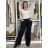 Damenjeans mit weitem Bein, lang, übergroß (38-48) GOODIES GOD253848 42 schwarz