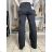 Damenjeans mit weitem Bein, lang, übergroß (38-48) GOODIES GOD253848 42 schwarz