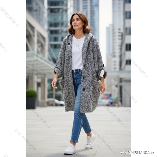 Jacke dünne lange Ärmel Frauen (UNI XS-M) ITALIENISCHE MODE IM120049