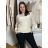 Warmer Langarmpullover für Damen (Einheitsgröße S/M/L) ITALIAN FASHION IMPLI247007 S / M / L braun