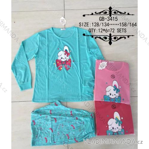 Pyjamas Lange Welpen Mädchen Baumwolle (134-164) NFEL25GB-3415