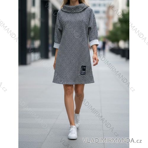 Damen 3/4 Langarm-Hemdkleid (XS/S/M Einheitsgröße) ITALIAN FASHION IMD25030