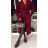 Damen 3/4 Langarm-Hemdkleid (XS/S/M Einheitsgröße) ITALIAN FASHION IMD25030