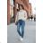 Damen 3/4 Langarm-Hemdkleid (XS/S/M Einheitsgröße) ITALIAN FASHION IMD25030