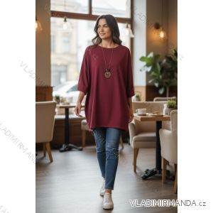 Damen 3/4 Langarm-Hemdkleid (XS/S/M Einheitsgröße) ITALIAN FASHION IMD25030