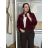 Jacke dünne lange Ärmel Frauen (UNI XS-M) ITALIENISCHE MODE IM120049 S / M / L Wein