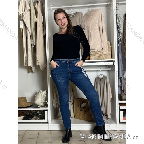 Damen Jeansjacke (S-2XL) MOON GIRL MOG25GY1335 blauer Jeansstoff 37