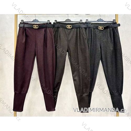 Elegante Jogginghose mit Gürtel, Damen Übergröße (40/42/44 Einheitsgröße) ITALIAN FASHION IMD25512