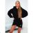 Damen 3/4 Langarm-Hemdkleid (XS/S/M Einheitsgröße) ITALIAN FASHION IMD25030