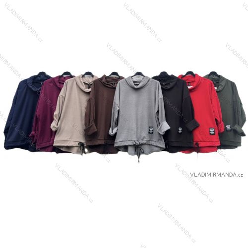 Langarm-Hoodie für Damen in Übergröße (52/54/56 Einheitsgröße) ITALIAN FASHION IMD24LUISA
