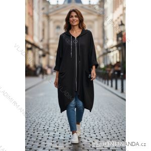 Damen 3/4 Langarm-Hemdkleid (XS/S/M Einheitsgröße) ITALIAN FASHION IMD25030