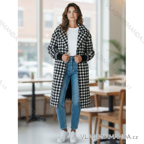 Kabát alpaka s kapucí dámský (S/M/L ONE SIZE) ITALSKÁ MÓDA IMD22918