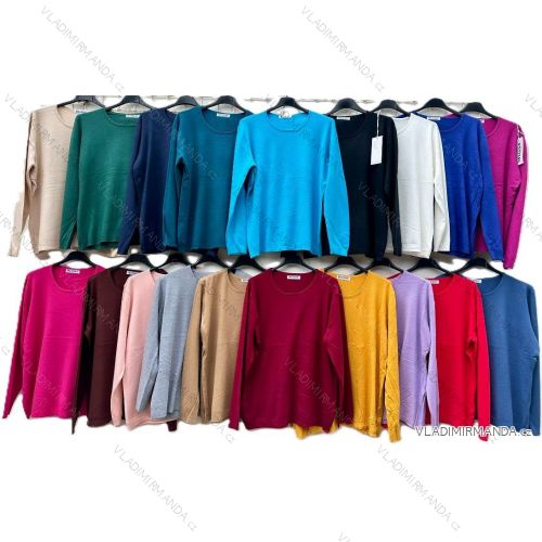 Strickpullover dünner Rollkragen Langarm Damen (L / XL ONE SIZE) ITALIAN FASHION IMD211110
