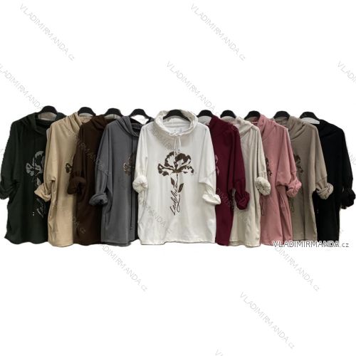 Langer Faltenrock für Damen mit Gürtel (S/M/L ONE SIZE) ITALIAN FASHION IMC25333