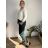 Elegante Hose mit Gürtel für Damen, Übergröße (44/46/48 Einheitsgröße) ITALIAN FASHION IM425557  dunkler Smaragd