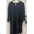 Langärmliger, übergroßer Kapuzen-Sweatshirtmantel mit Reißverschluss für Damen (Einheitsgröße S/M/L) ITALIAN FASHION IMPLI249611