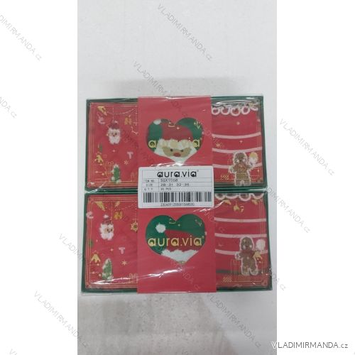 Dünne weihnachtliche Damensocken aus Baumwolle (35-38, 38-41) AURA.VIA AURA23SN517