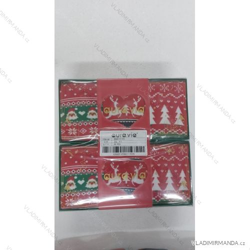 Dünne weihnachtliche Damensocken aus Baumwolle (35-38, 38-41) AURA.VIA AURA23SN517