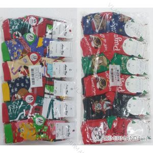 Dünne weihnachtliche Damensocken aus Baumwolle (35-38, 38-41) AURA.VIA AURA23SN517